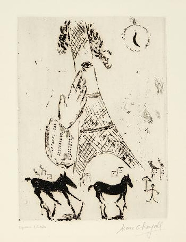 La Tour Eiffel by Marc Chagall