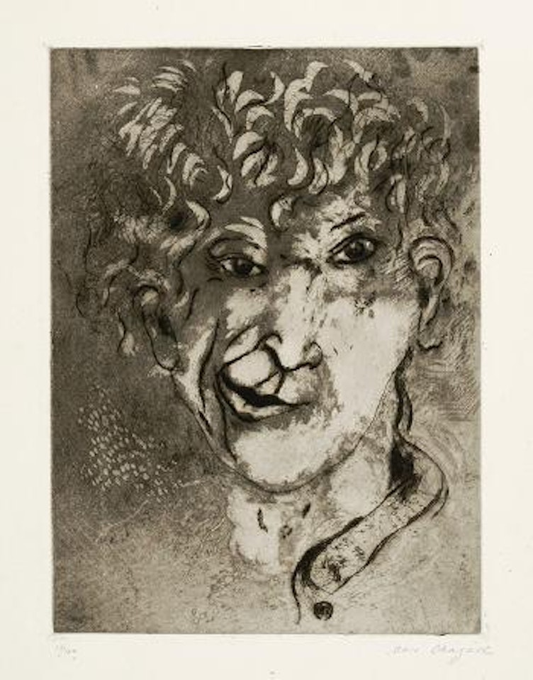 Autoportrait à la grimace by Marc Chagall