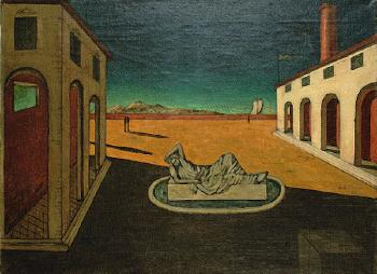 L'Enigma dell'arrivo del pomeriggio - Melancolie d'une ville by Giorgio de Chirico