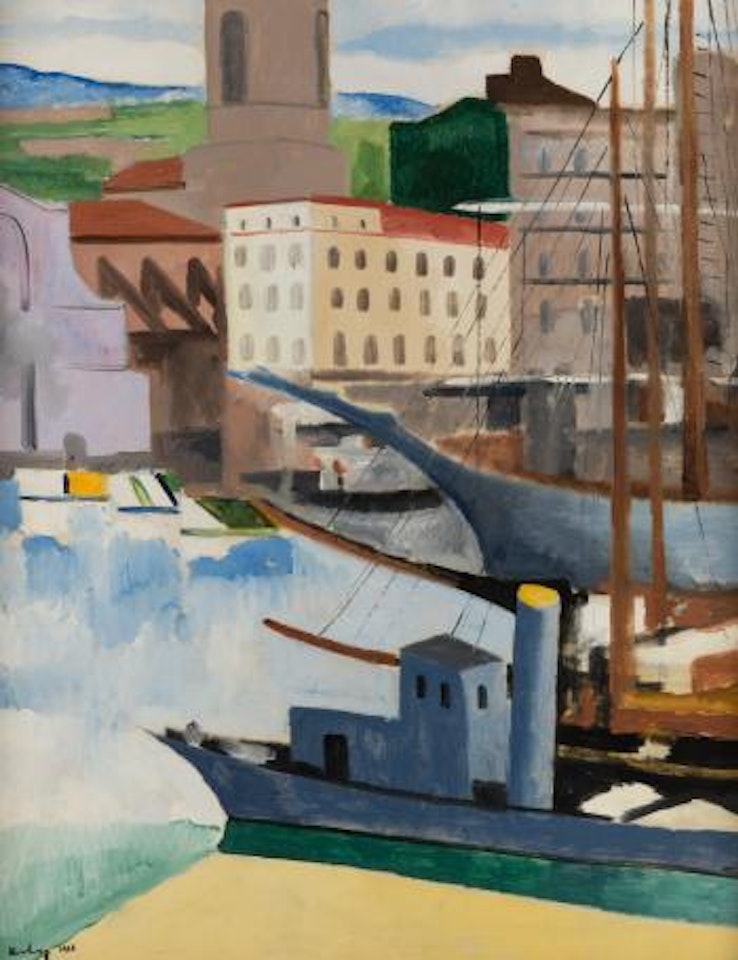 Port de Saint-Tropez by Moïse Kisling