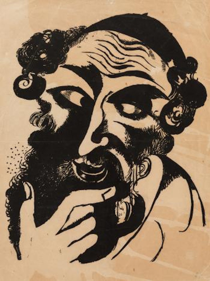 L'homme à la barbe by Marc Chagall