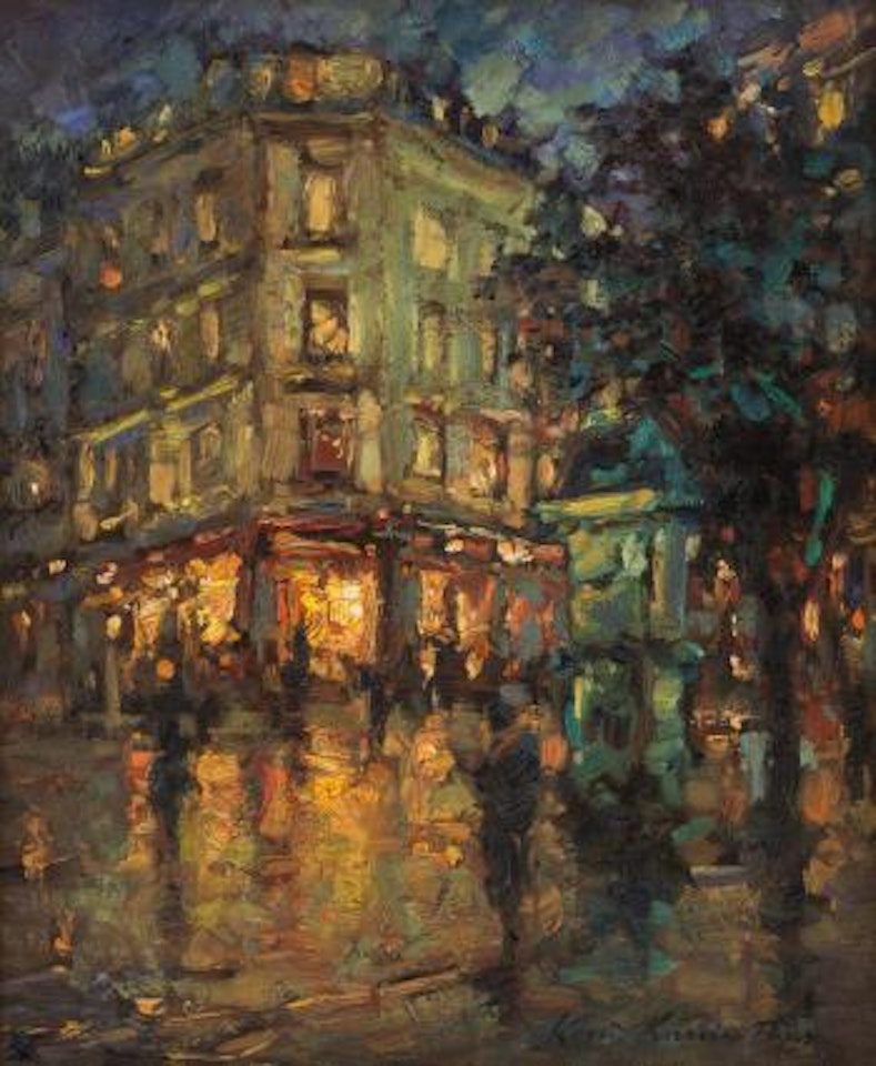 Rainy Night in Paris by Konstantin Alekseevich Korovin