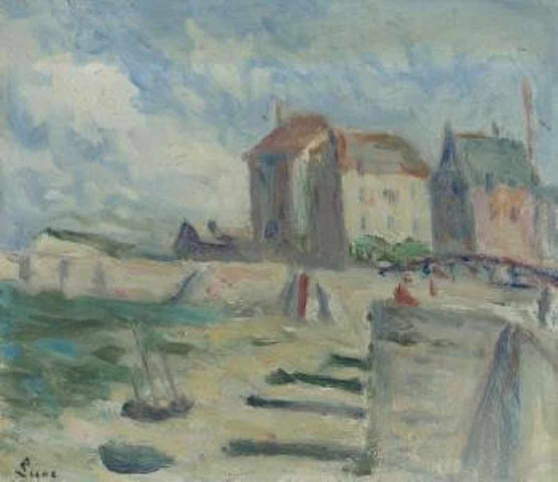 Le bassin au Tréport by Maximilien Luce