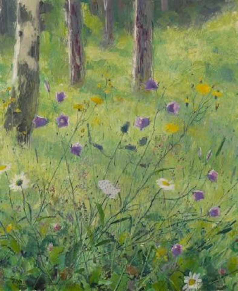 Wiesenblumen by Olle Hjortzberg