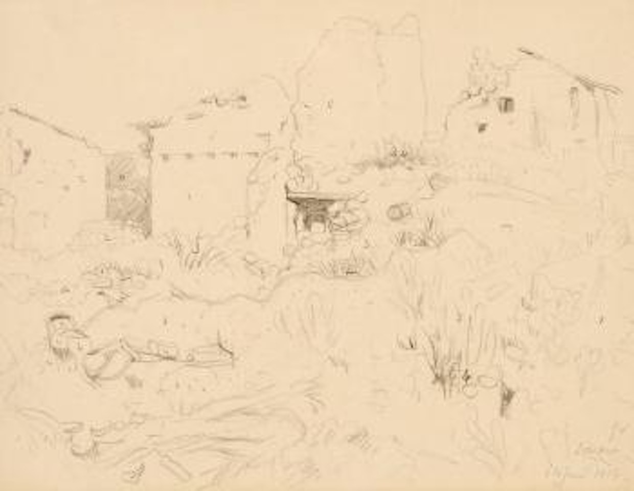 Ruinen von Souain by Félix Vallotton