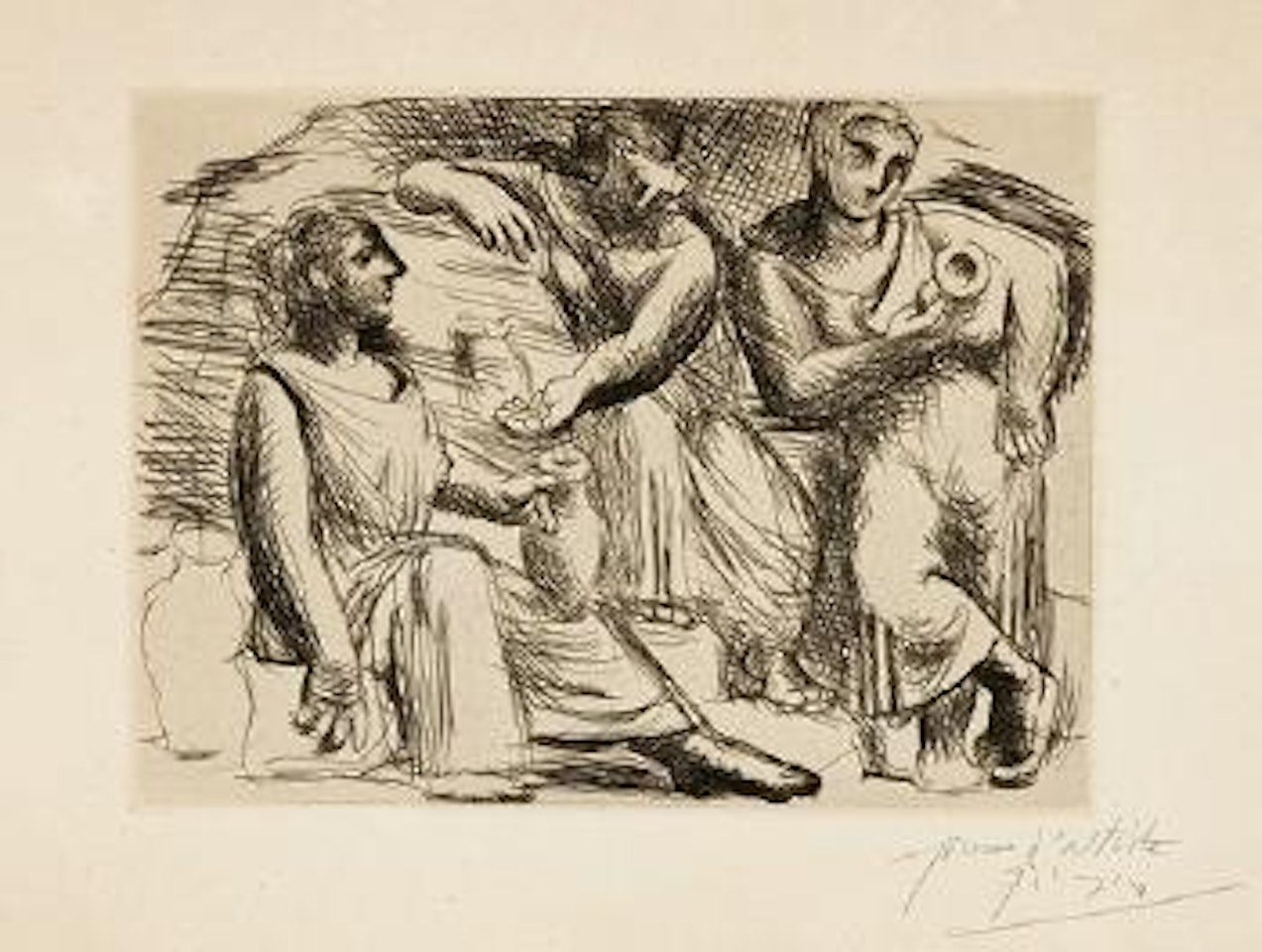 La Source (Trois femmes à la fontaine) by Pablo Picasso