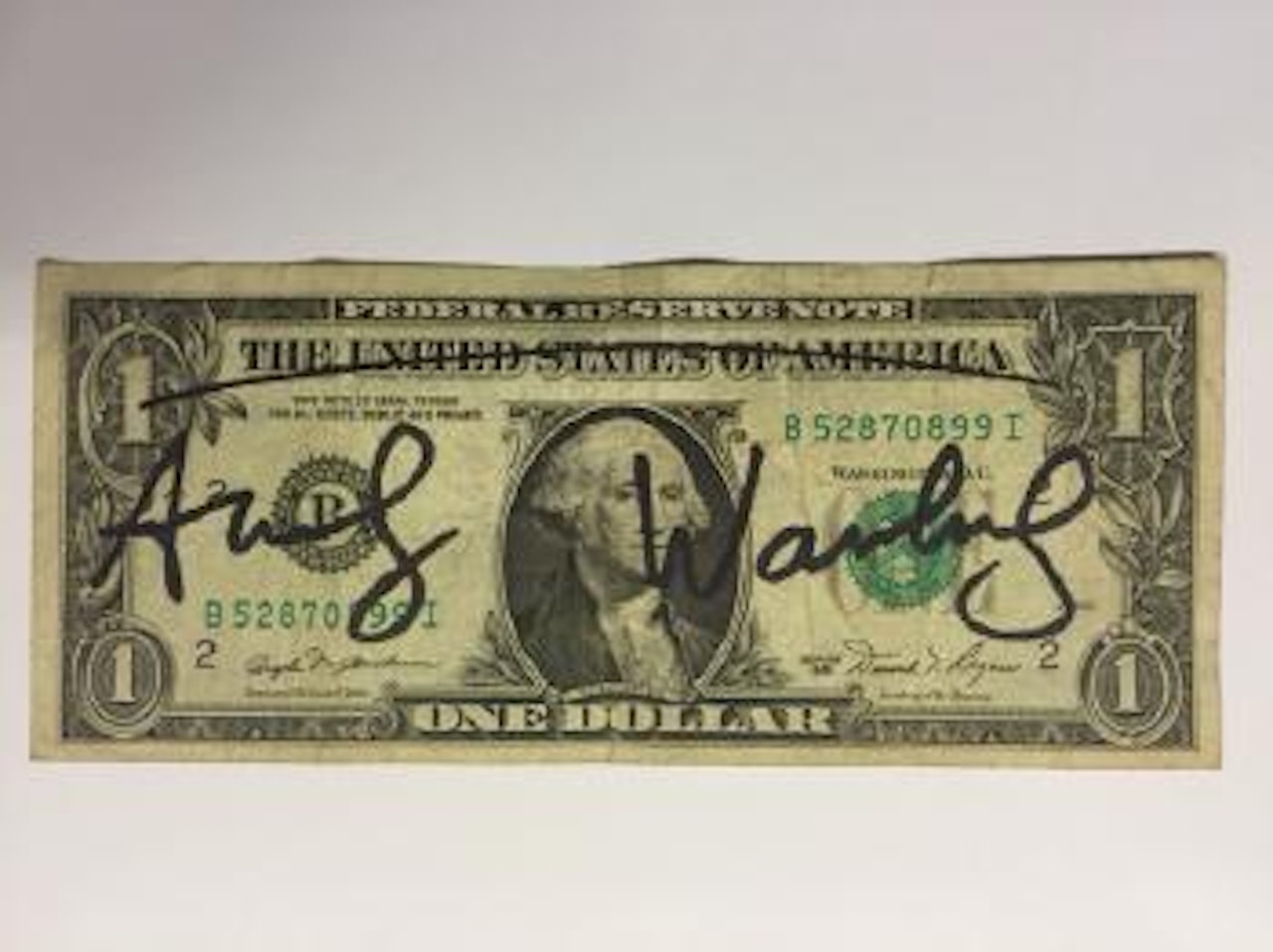 Billet de One Dollar by Andy Warhol