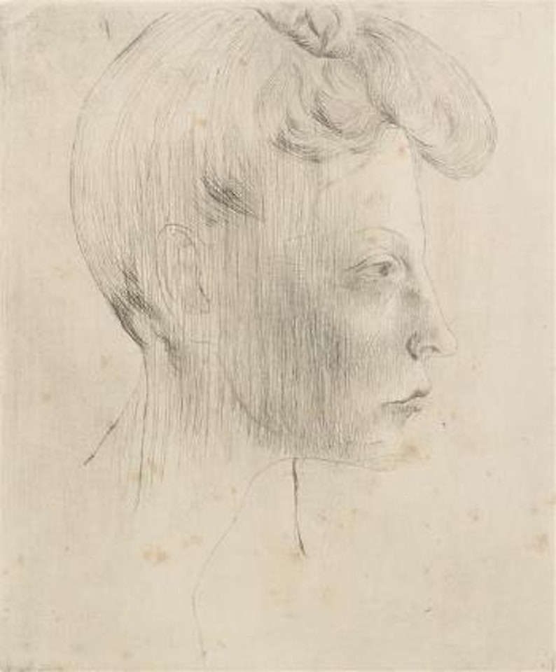 Tete de femme de profil by Pablo Picasso