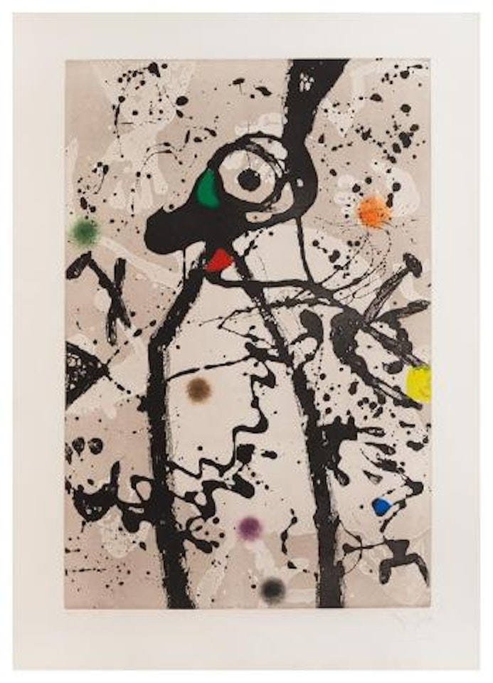 Souris Noire a la Mantille by Joan Miró
