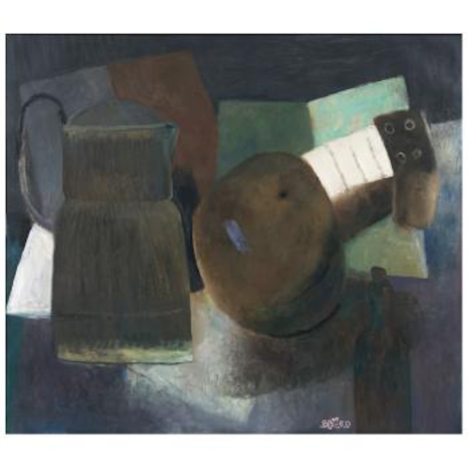 Bodegón con guitarra by Fernando Botero