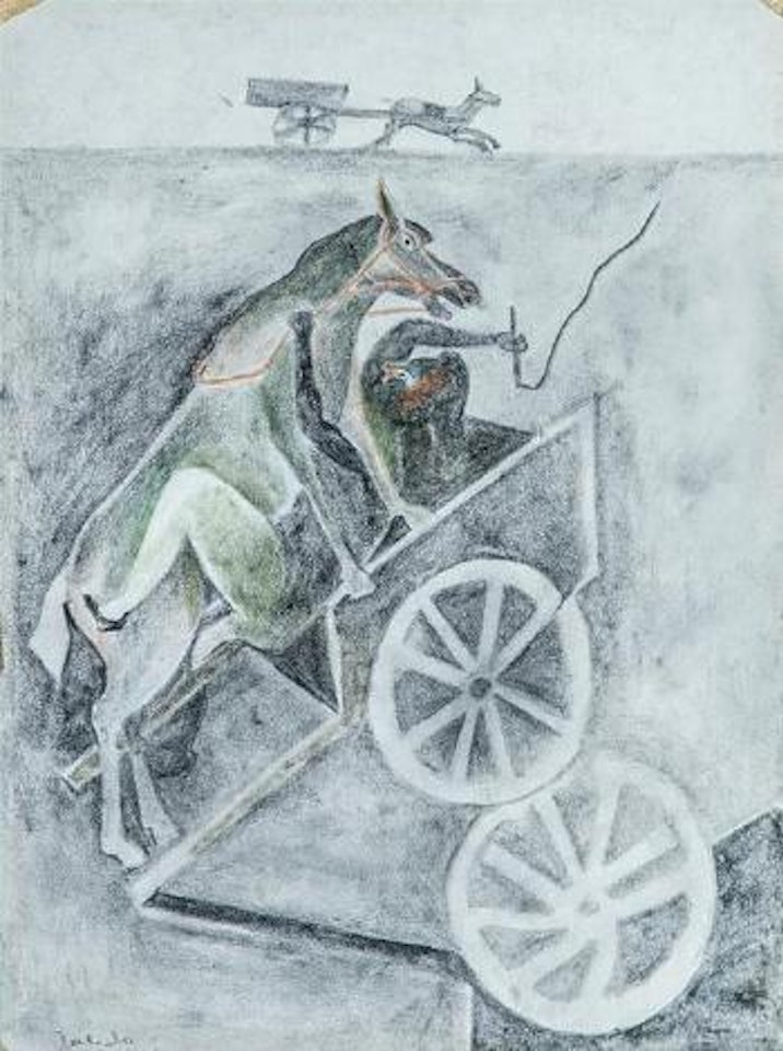 La Carreta; Descanso by Francisco Toledo
