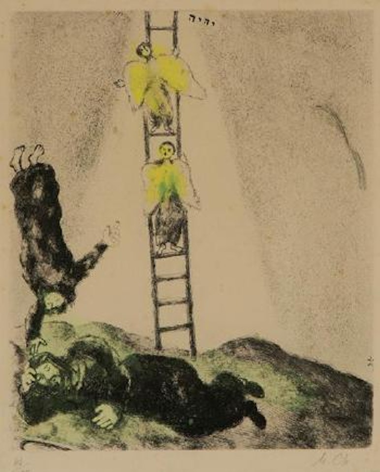 Jacob's Ladder (from The Bible) by Marc Chagall