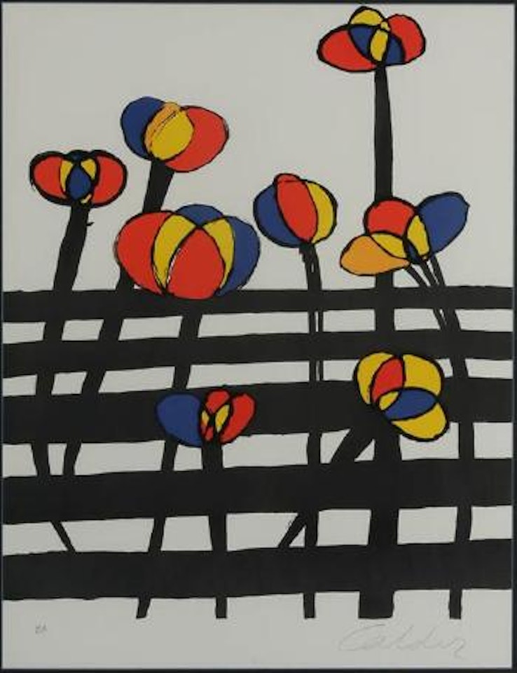 Flowers on a Fence by Alexander Calder