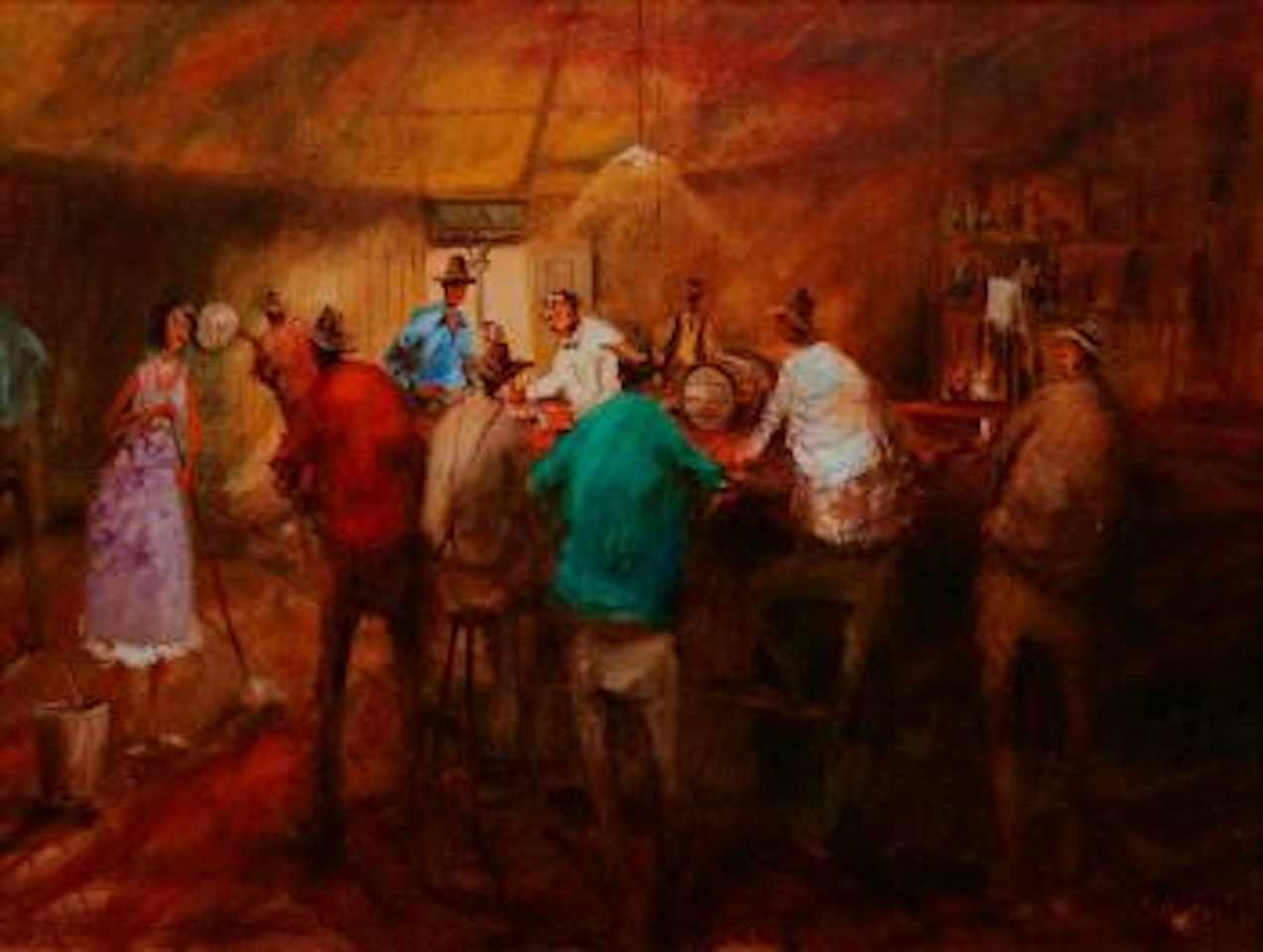 The Crib Players by Hugh Sawrey