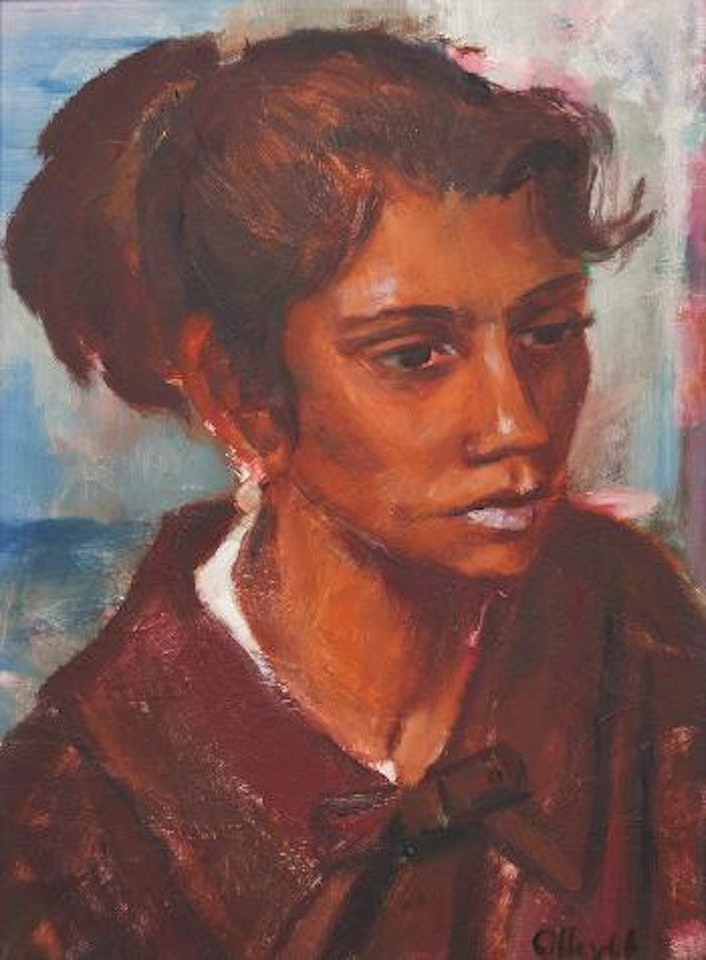 Girl in Brown Blouse by Margaret Hannah Olley