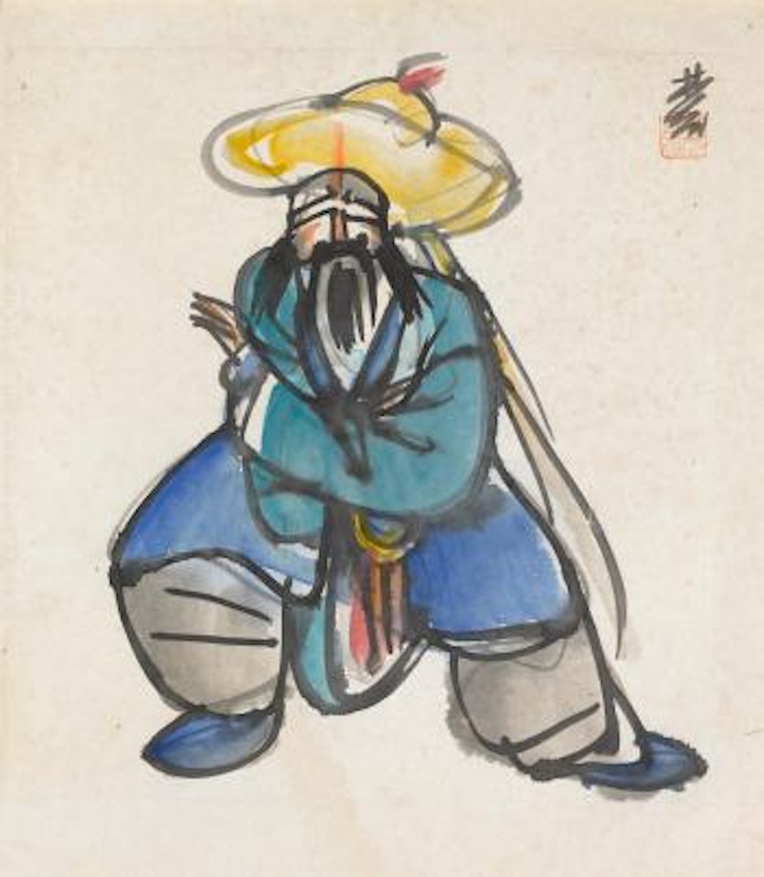 Opera figure by Lin Fengmian