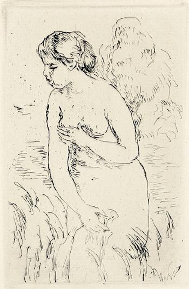Baigneuse Debout, à Mi-jambes by Pierre-Auguste Renoir