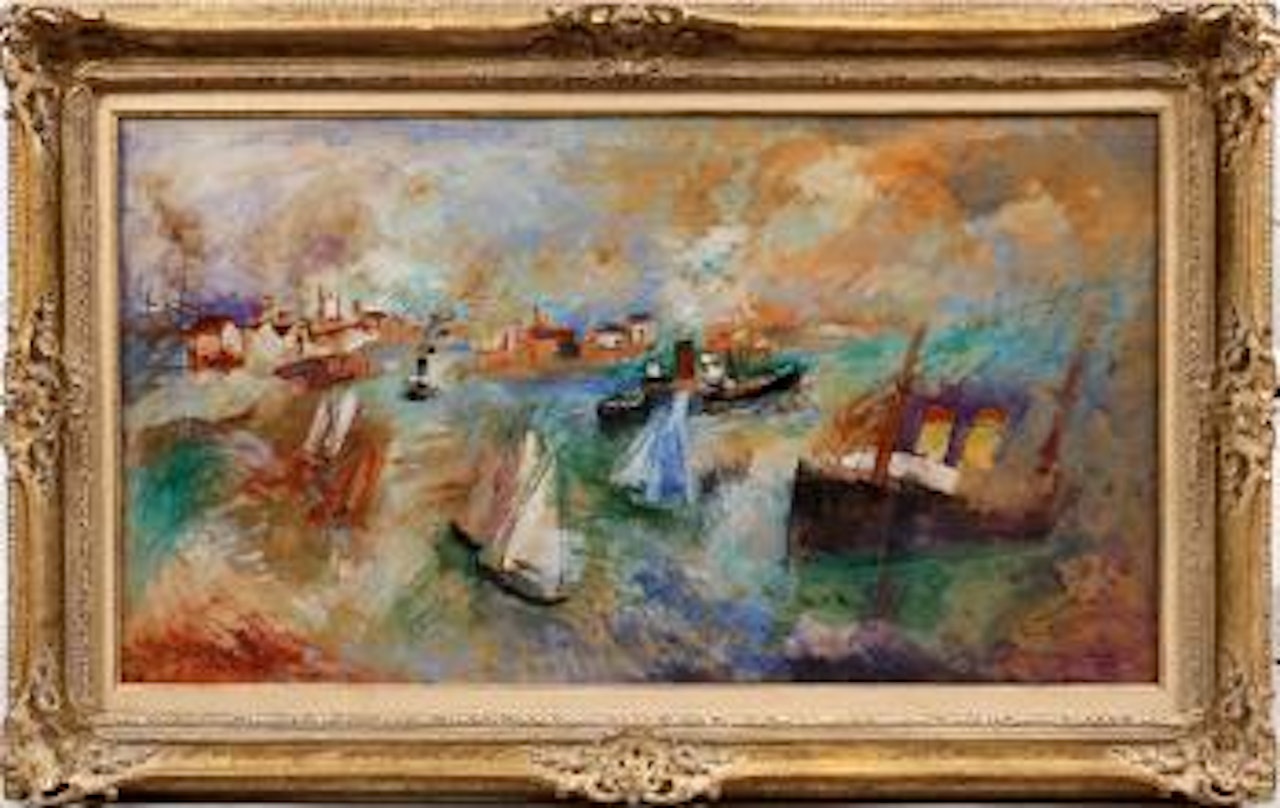 Le port du Havre by Jean Dufy