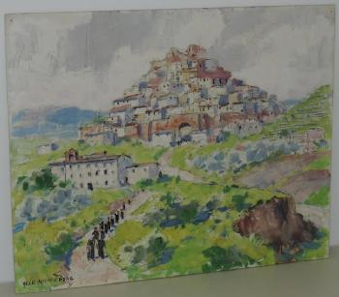 Ansicht einer Italienischen Stadt by Olle Hjortzberg