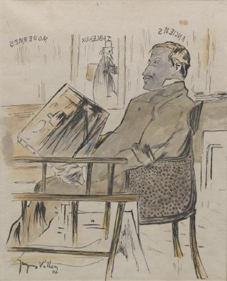 Marchand d'Art (Art Dealer) by Jacques Villon