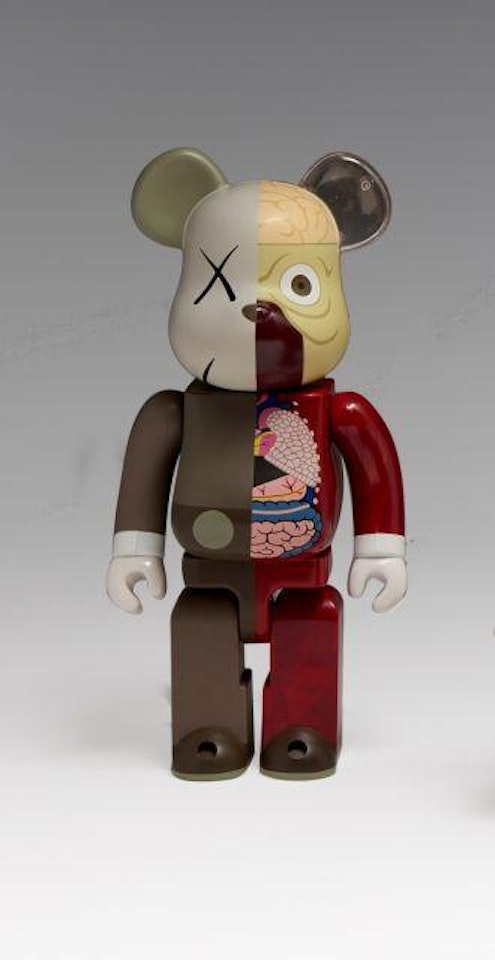 Companion (Bearbrick) version grise et rouge by Kaws