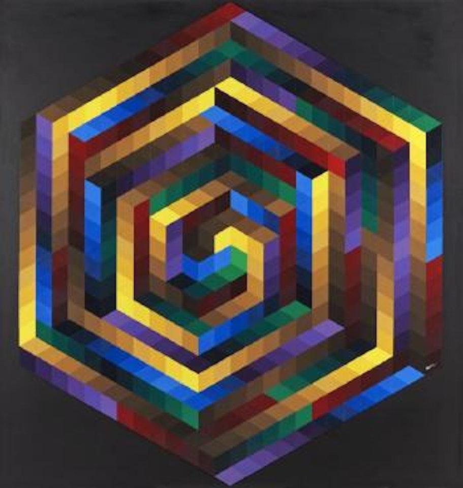 Hexa by Victor Vasarely