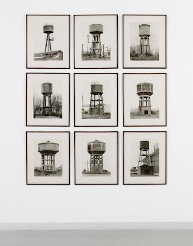 Watertowers A by Bernd & Hilla Becher