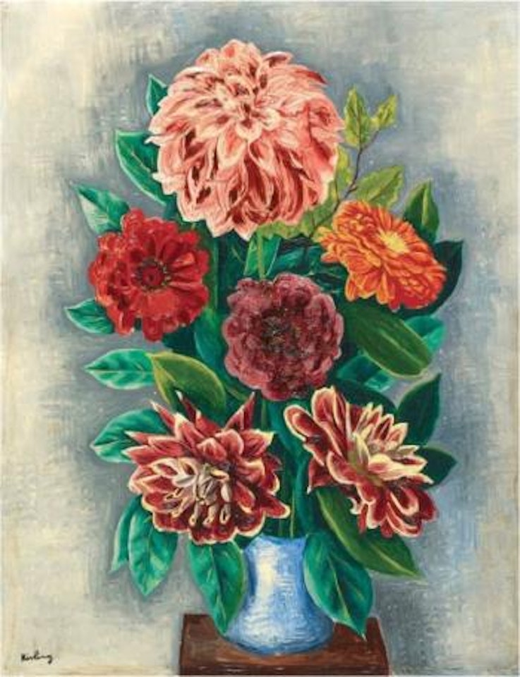 Dahlias by Moïse Kisling