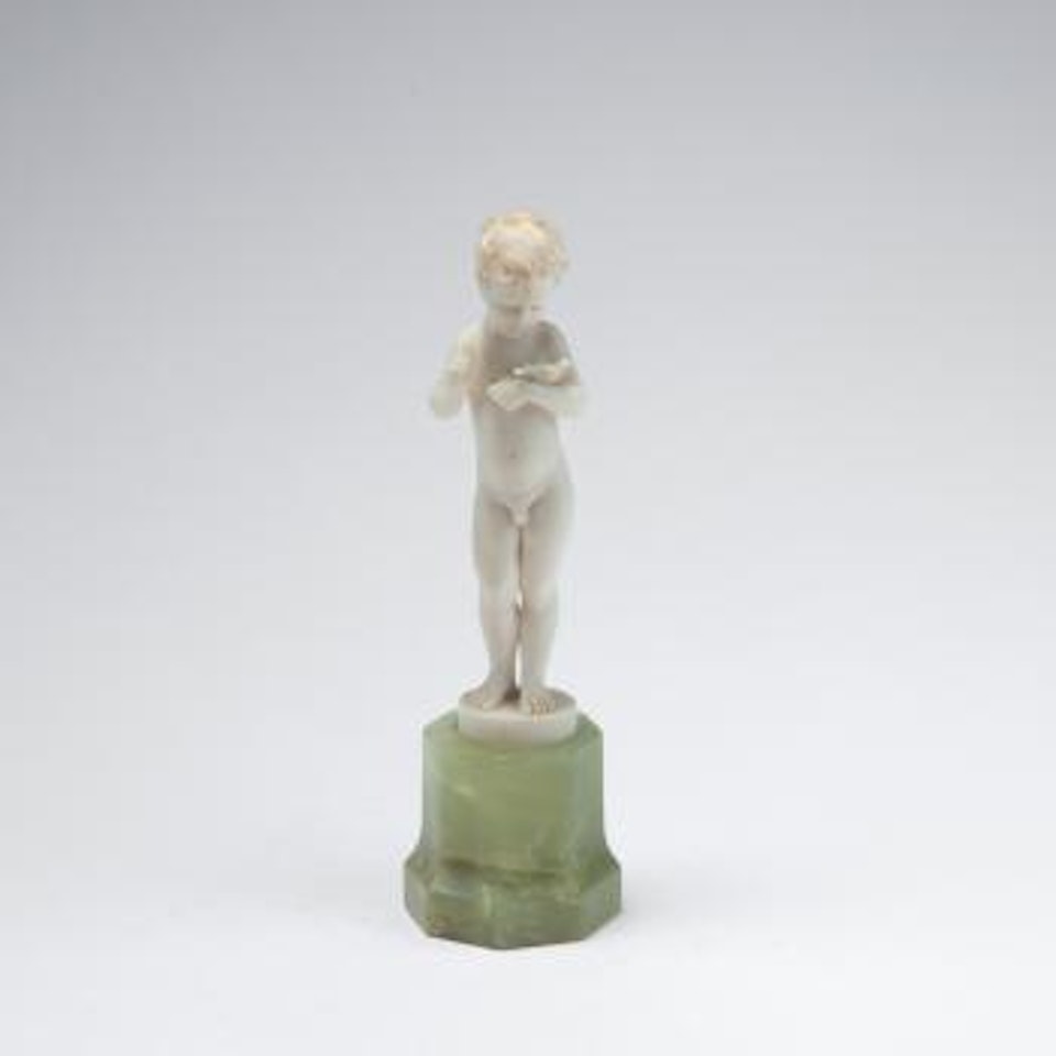 Boy with bird by Ferdinand Preiss