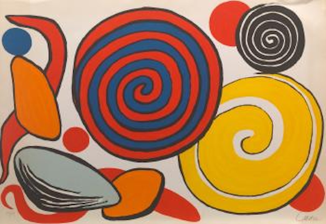 Les Spirales et Pierre by Alexander Calder