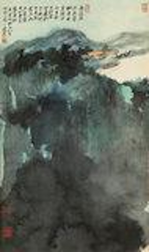 Landscape after Rain by Zhang Daqian