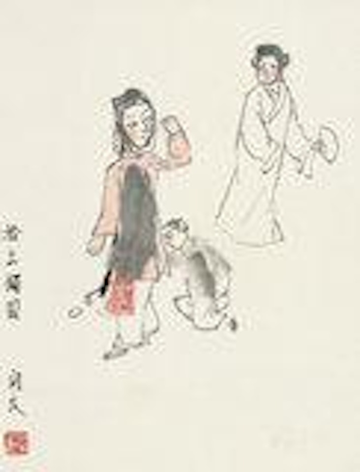 Chinese Opera Figures by Guan Liang