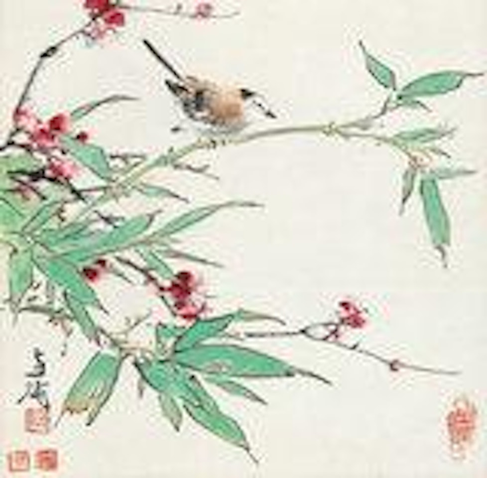 Bird and Flowers by Wang Xuetao