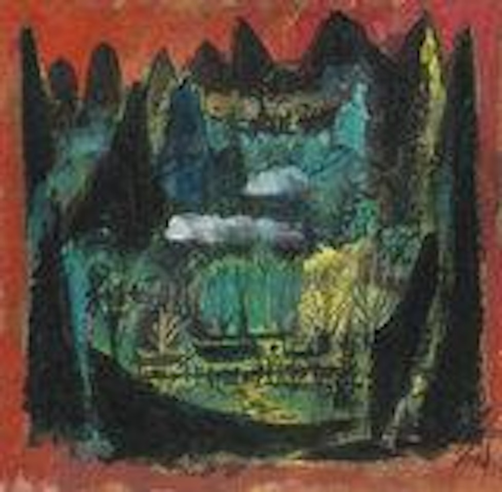 Dwelling at Autumn Moutains by Lin Fengmian