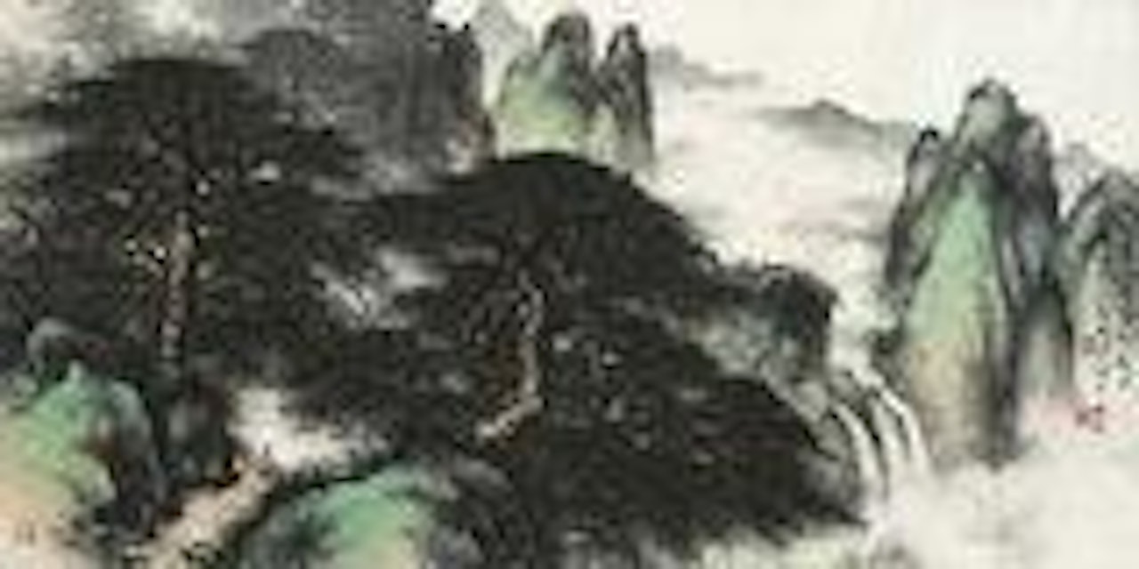 Travel Amid Mountains by Li Xiongcai