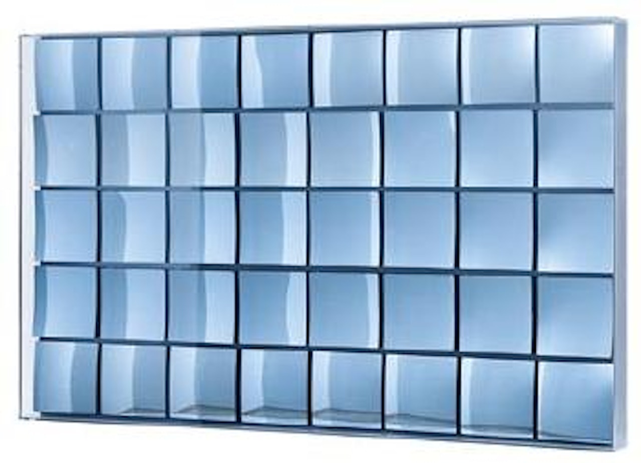 Concave mirror object blue by Adolf Luther