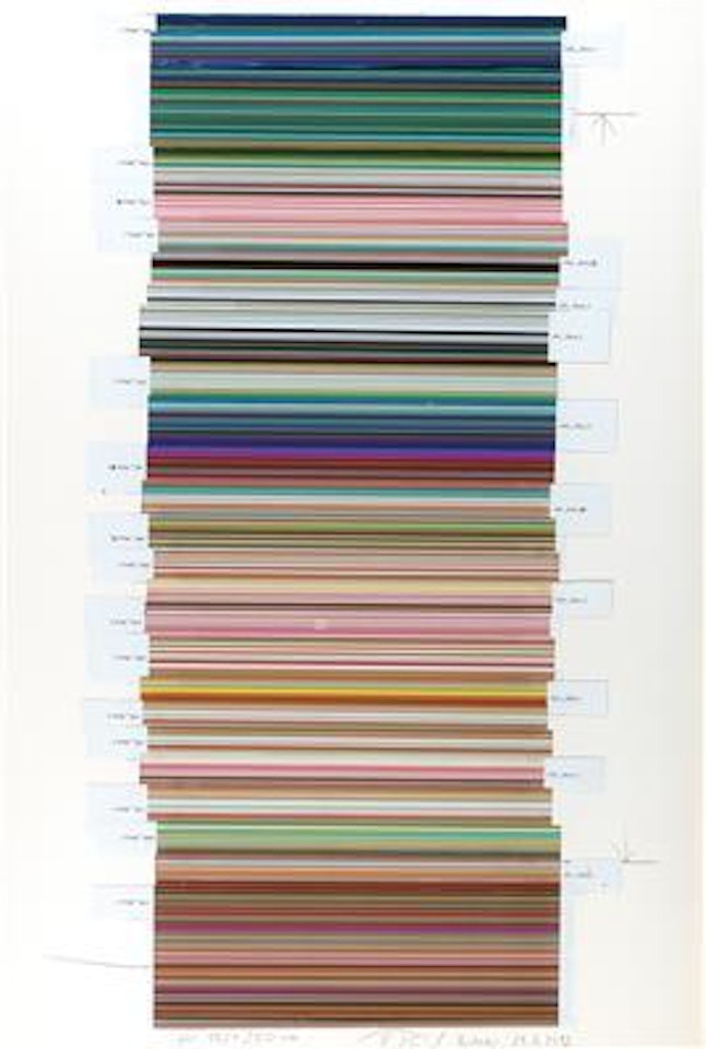 P 25 - für 110 x 250, Example for Stripes by Gerhard Richter