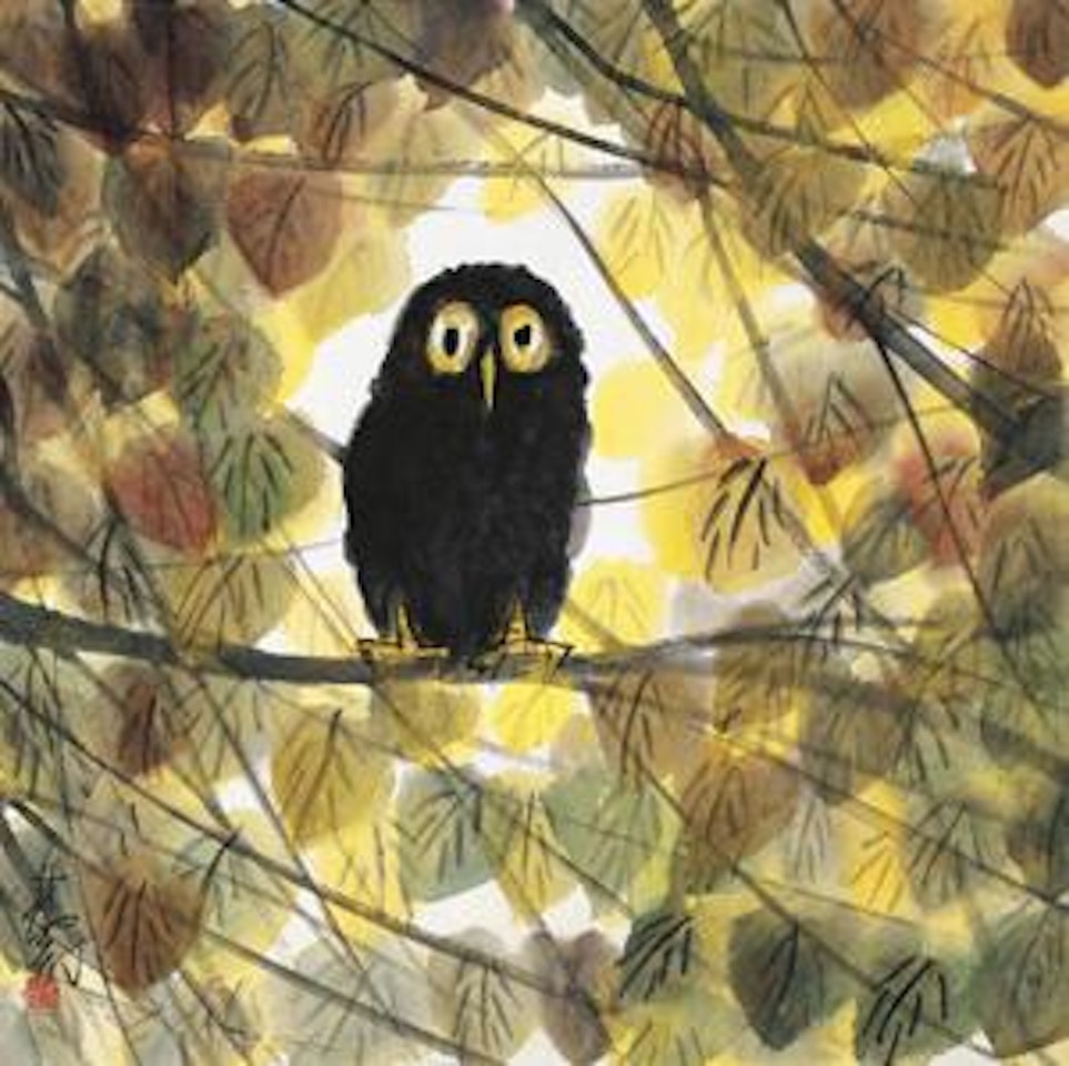 The Owl by Lin Fengmian