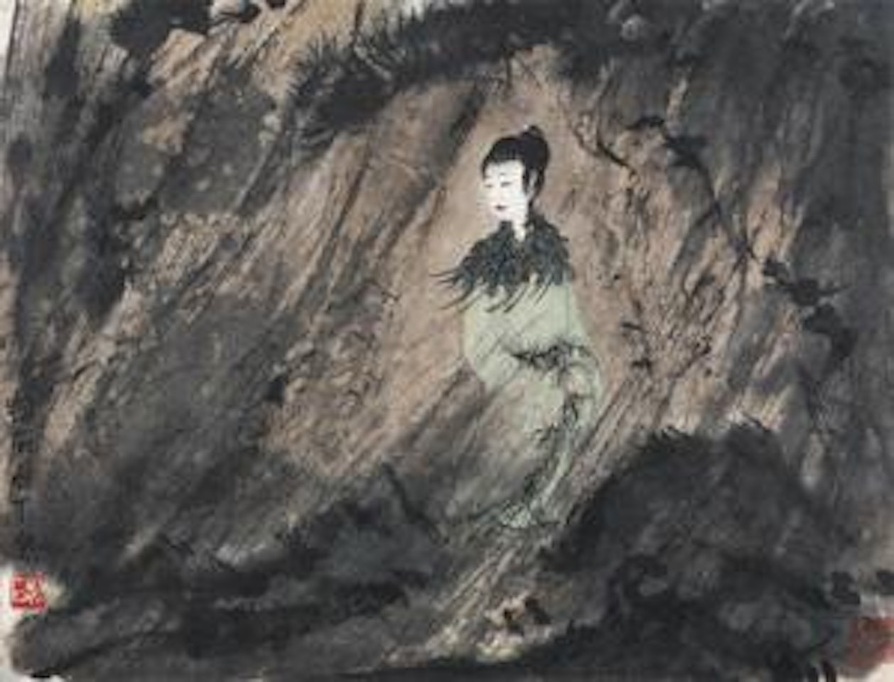 Goddess by Fu Baoshi