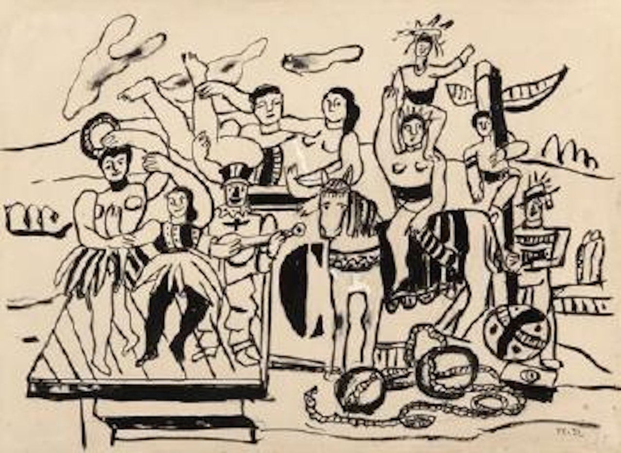 Étude pour la Grande Parade by Fernand Leger