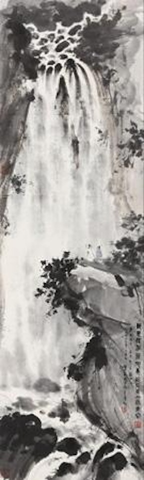 Waterfall by Fu Baoshi