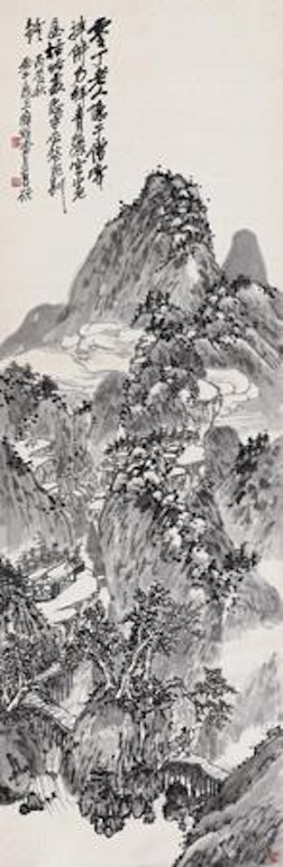 Dwelling in Mountains by Wu Changshuo