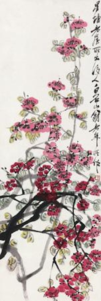 Red Plum Blossom by Qi Baishi