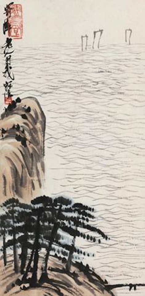 Backing Sailing Boats by Qi Baishi
