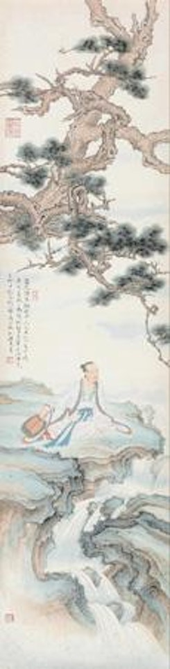 Literati under Pine tree by Ren Zhong