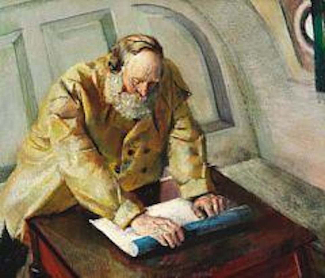 Reading the chart by Christian Krohg