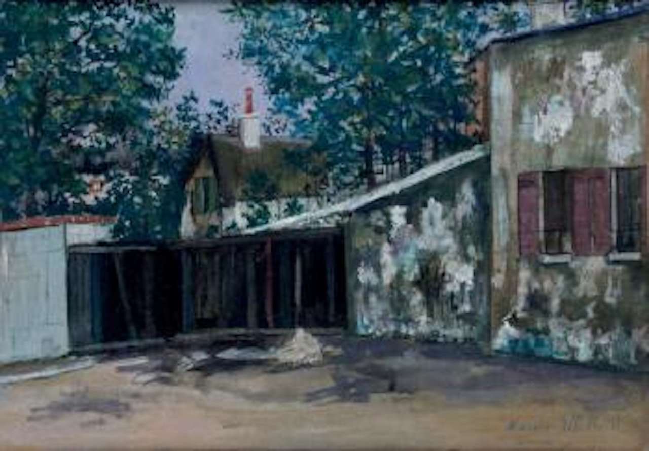 Rue Saint-Vincent à Montmartre by Maurice Utrillo
