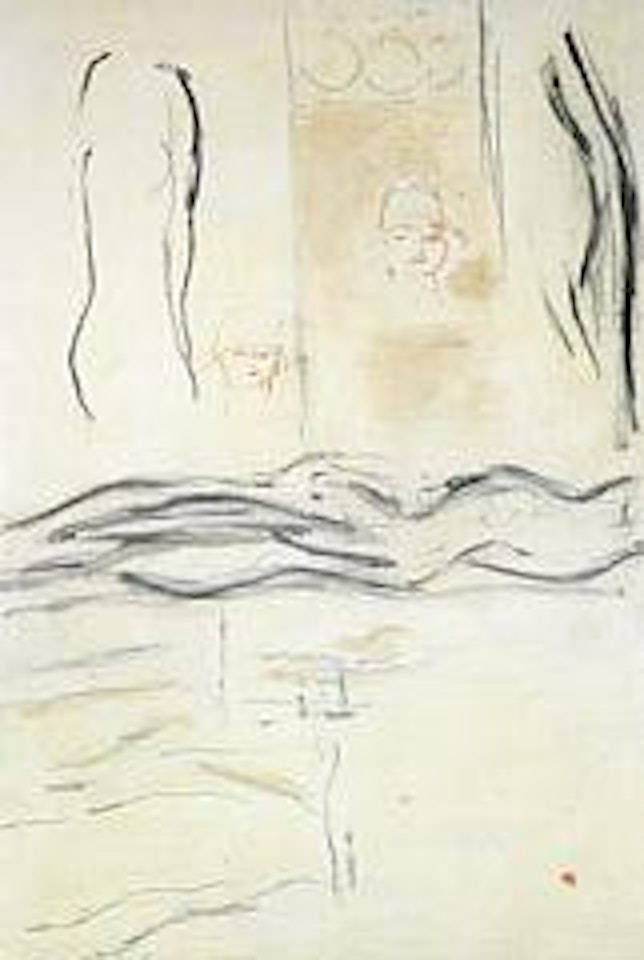 I forbifarten (In the passing), sketch for a large painting by Preben Hornung