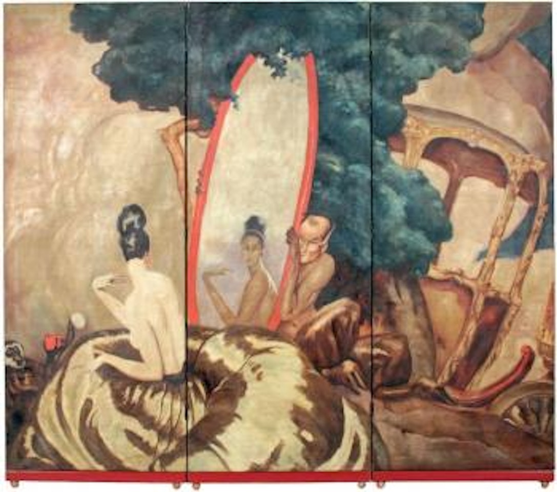 Élégante au miroir by Jean Gabriel Domergue