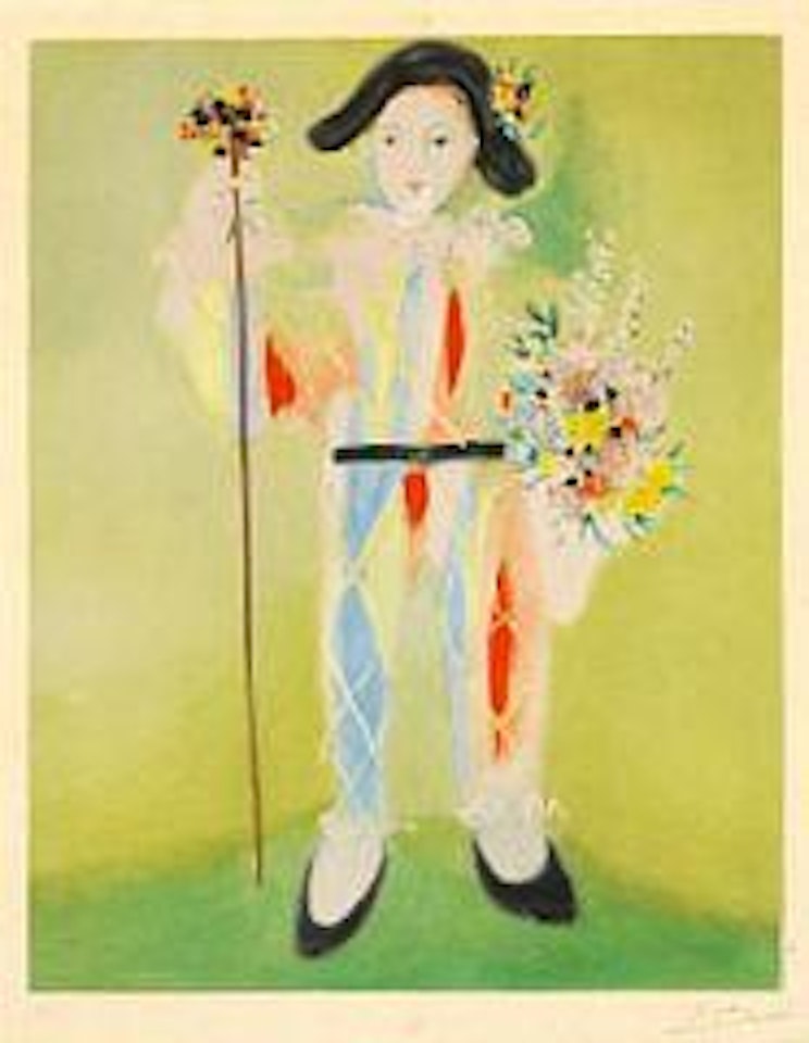 Le Petit Pierrot Aux Fleurs by Pablo Picasso